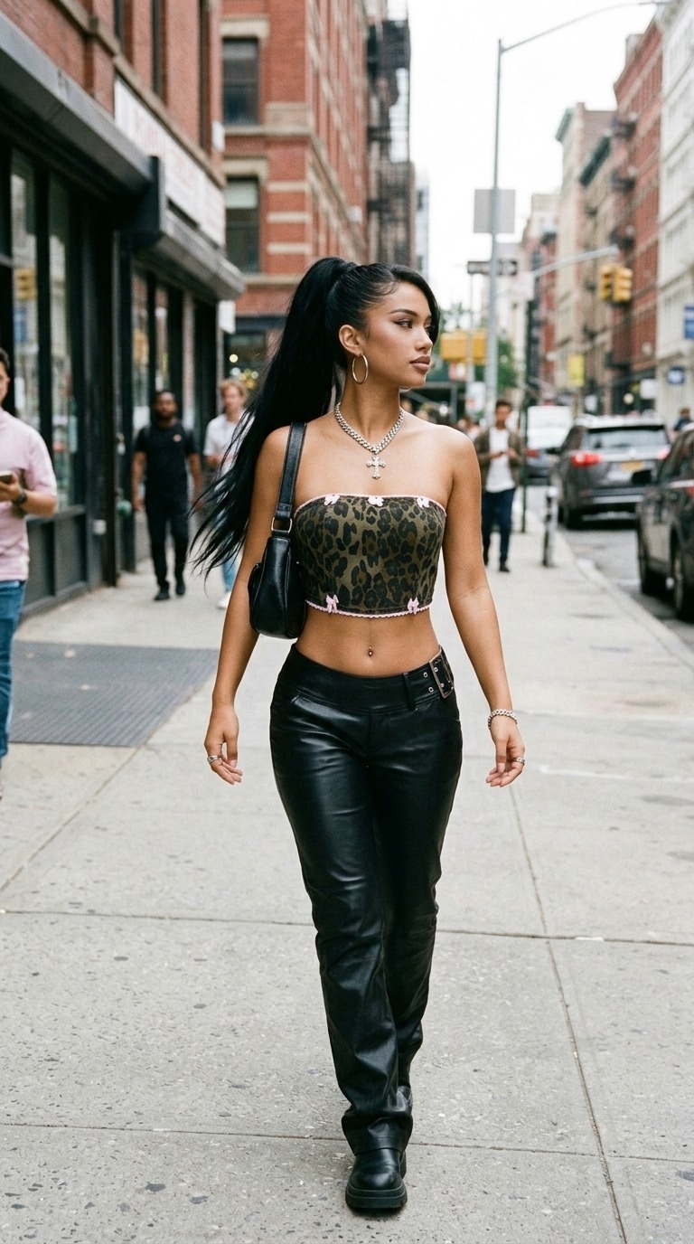 woman walking in leopard top 20261017180152